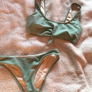 pale green bikini
